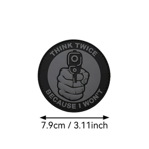 THINK TWICE BECAUSE I WON'T THINK TWICE Before Chapter PVC Flexible Glue Armband