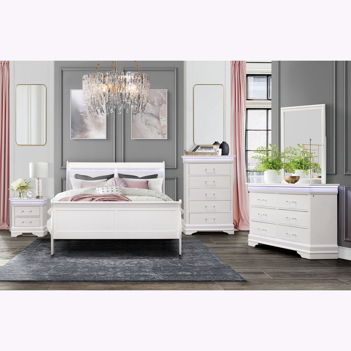 Charlston - Nightstand With LED