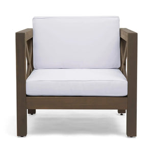 Brava Mid-Century Modern Club Chair with Water Resistant Cushions