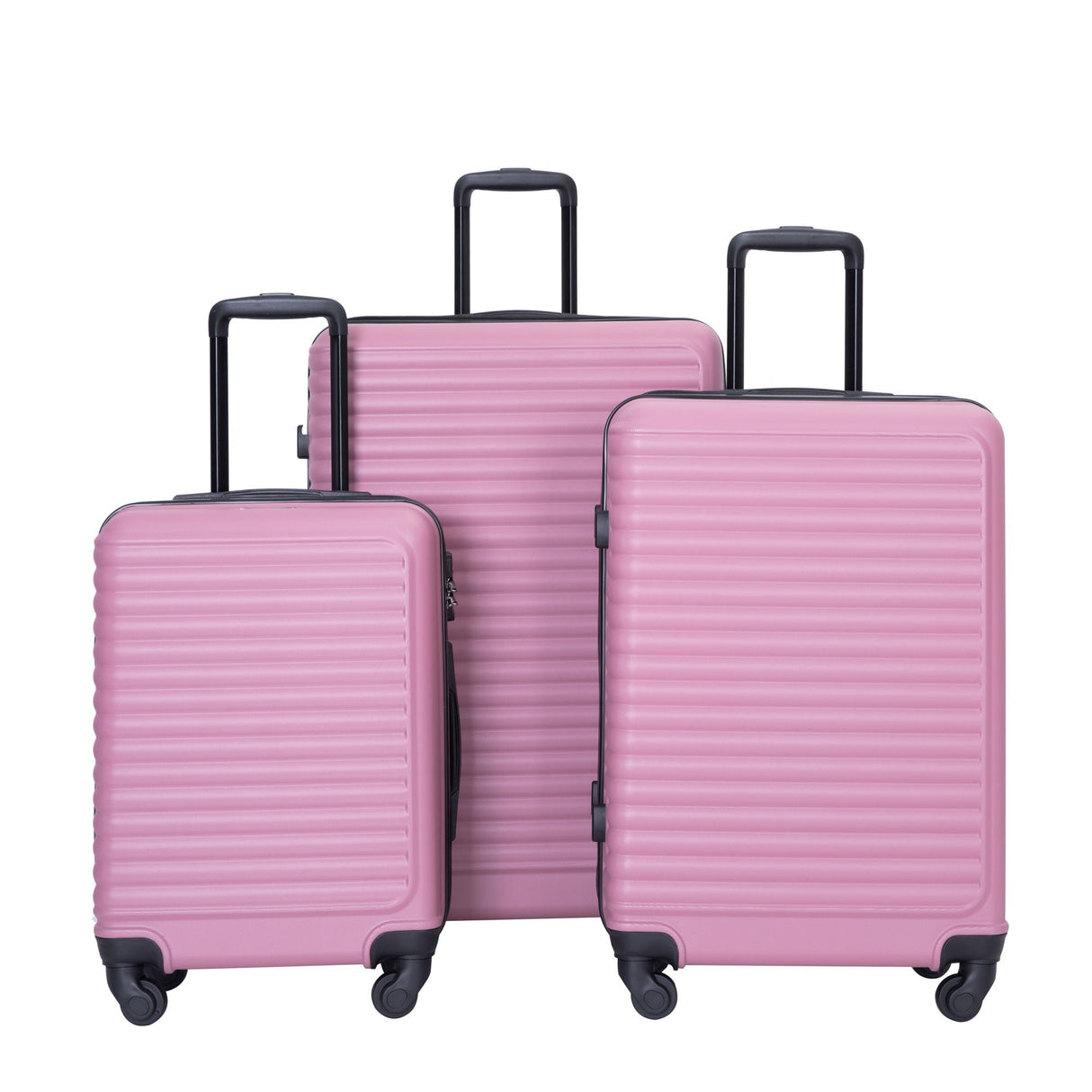 3 Piece Luggage Sets Lightweight Suitcase With Two Hooks, Spinner Wheels, Tsa Lock by Couch.com