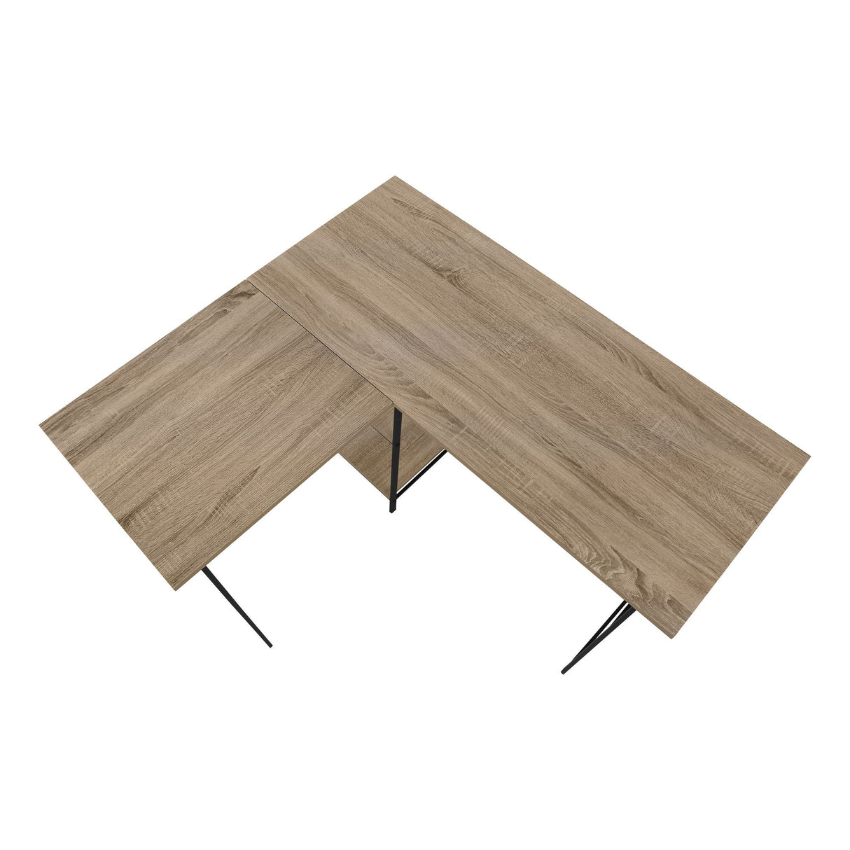 Computer Desk, Home Office, Corner, Storage Shelves, L Shape, Work, Laptop, Contemporary, Modern by Couch.com