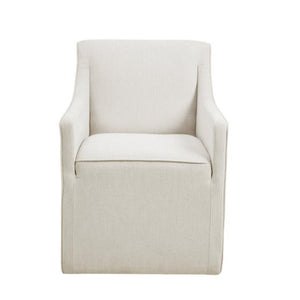 Traditional Upholstered Skirted Dining Arm Chair by Couch.com