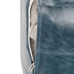 Manning - Square Pouf - Teal by Couch.com