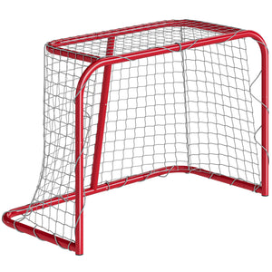 Soozier 3' x 2' Mini Hockey Goal, Easy Setup Hockey Net with Metal Frame, Lightweight & Portable, Indoor & Outdoor Training Equipment