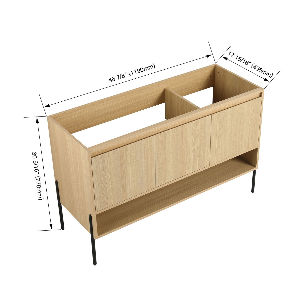 Modern Freestanding Bathroom Vanity With Soft Close Cabinet Doors by Couch.com