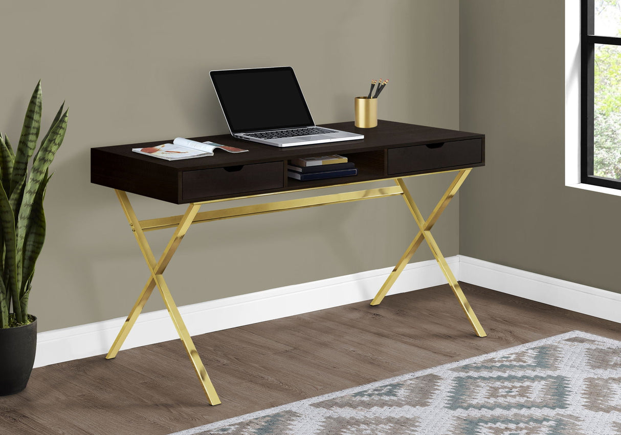 Computer Desk For Home Office, Laptop, Storage Drawers, Contemporary & Modern - Espresso by Couch.com