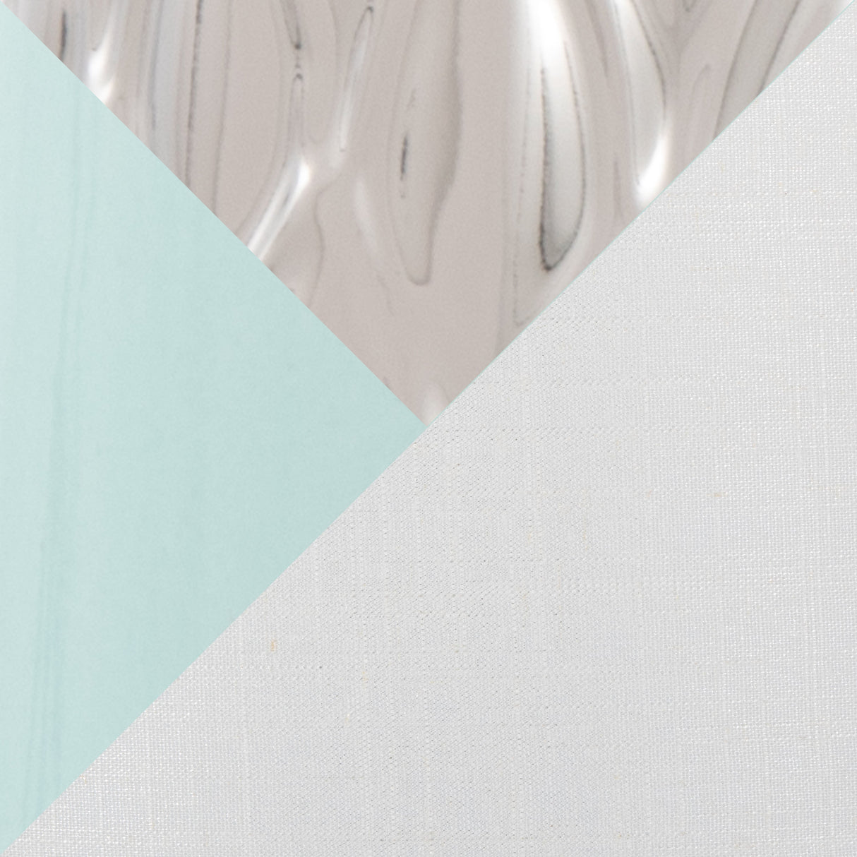 Penelope 22" Contemporary Ceramic Table Lamp with Tiffany Blue & Silver Body