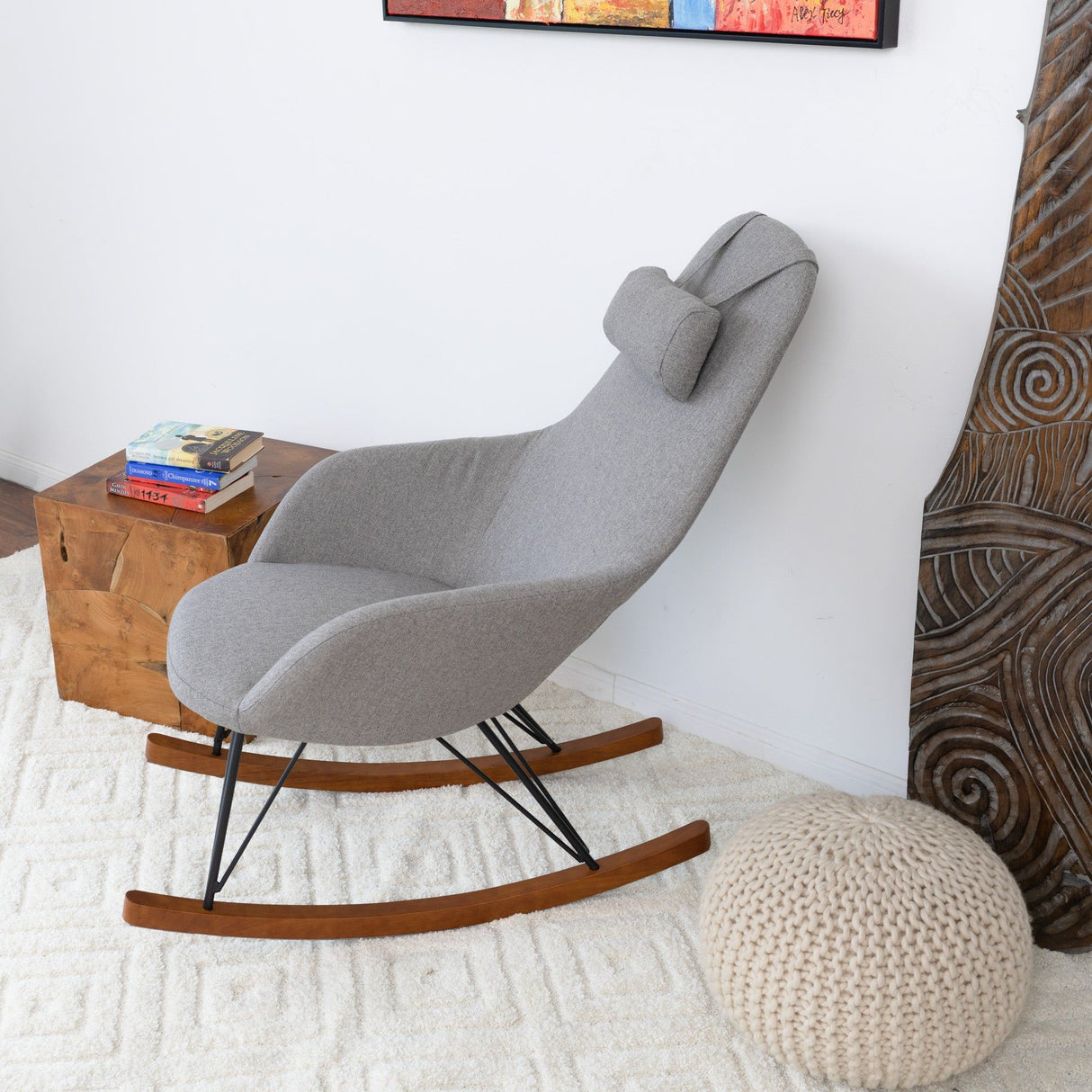 Chloe - Mid Century Modern Rocker Livingroom And Bedroom Chair by Couch.com