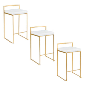 Fuji - Contemporary / Glam Design Counter Stool (Set of 2) by Couch.com