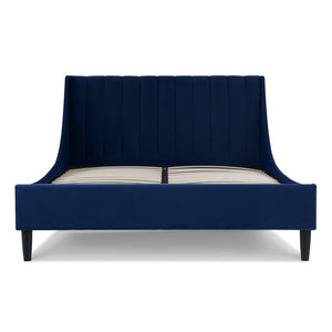 Aspen - Vertical Tufted Modern Headboard Platform Bed Set by Couch.com