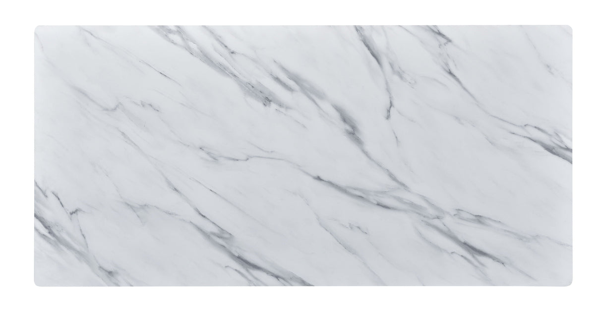 Landon - Coffee Table With Glass Marble Texture Top And Bent Wood Design by Couch.com