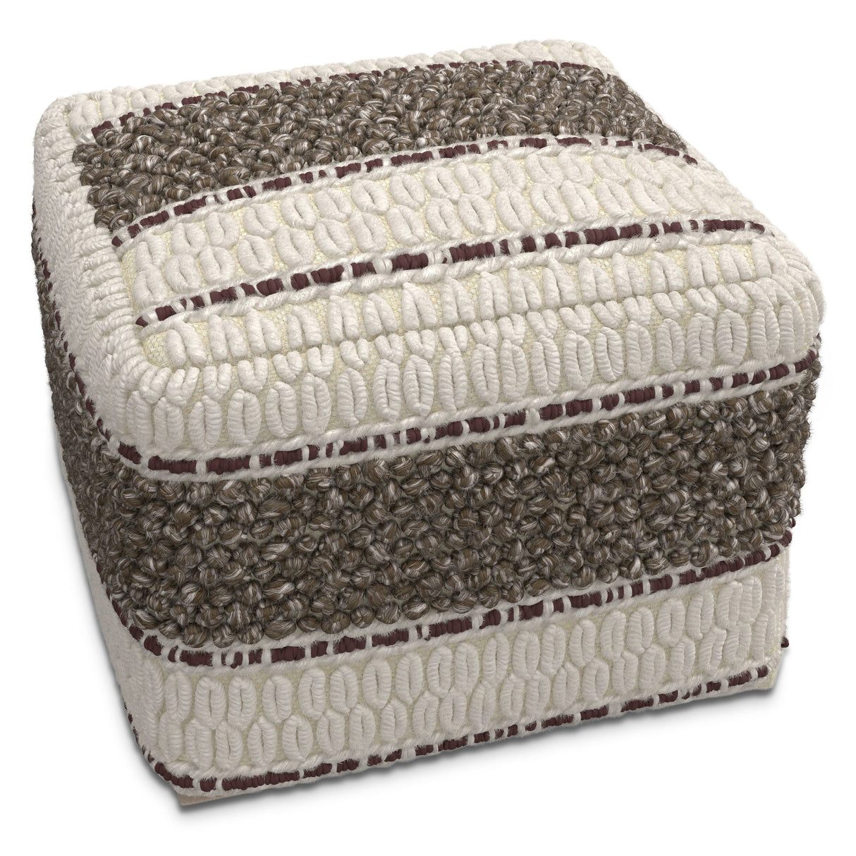 Grady - Handcrafted Square Pouf by Couch.com