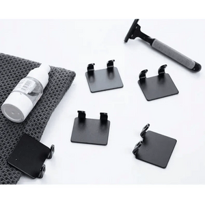 Decorative Hook 2 Pcs Punch Free Razor Holder Storage Hook Wall Men Shaving Shaver Shelf Bathroom Razor Rack Wall Bathroom Accessories