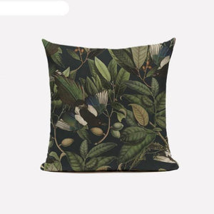 Decorative Linen Cotton Pillow Case Green Throw Pillowcase Outdoor Throw Pillow Cases Decorative Cushion Cover Cotton Linen Farmhouse Home Decor For Couch Sofa Bedroom Farmhouse Style Cushion Cover