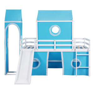 Loft Bed With Slide Tent And Tower by Couch.com