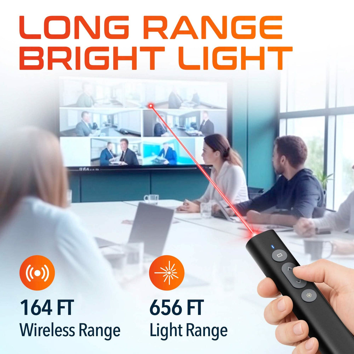 Delton LP21 Wireless Laser Pointer Presenter Remote Presentation Clicker