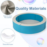 Detachable Foam Ball Pit with 50 Colorful Ocean Balls-Blue