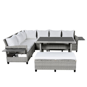 Tomax 5-Piece Outdoor Patio Rattan Sofa Set