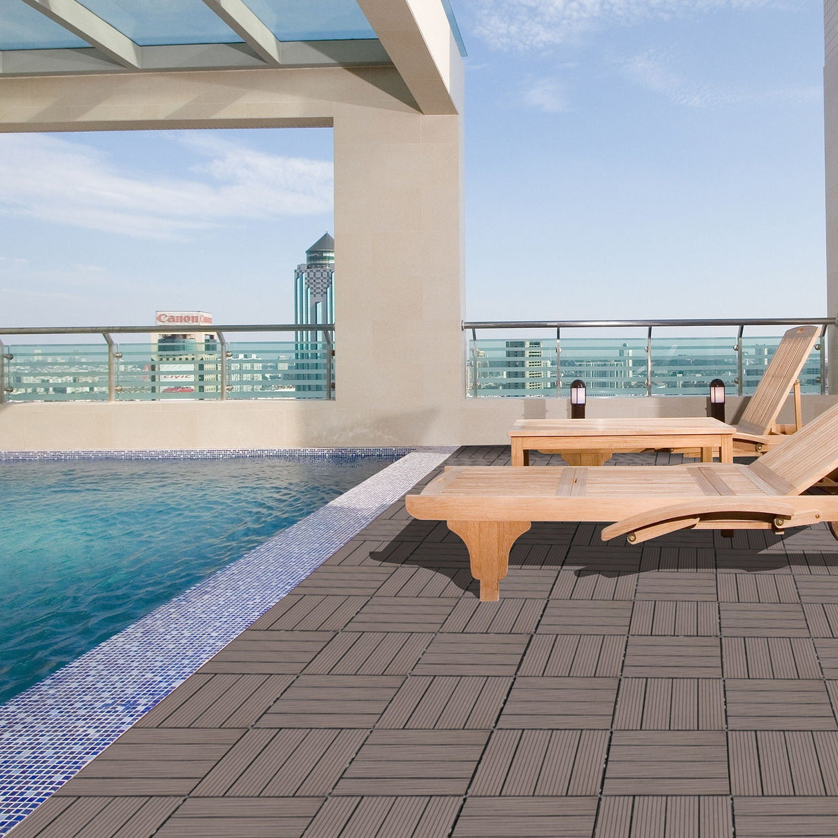 Composite Deck Tiles, Resist Rust, Water, Weather by Couch.com