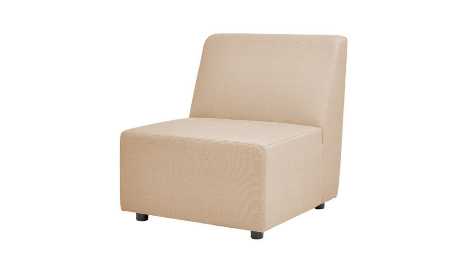 Cleo - Modular Upholstered Deep Seating Patio Armless Chair Axroma Olefin by Couch.com