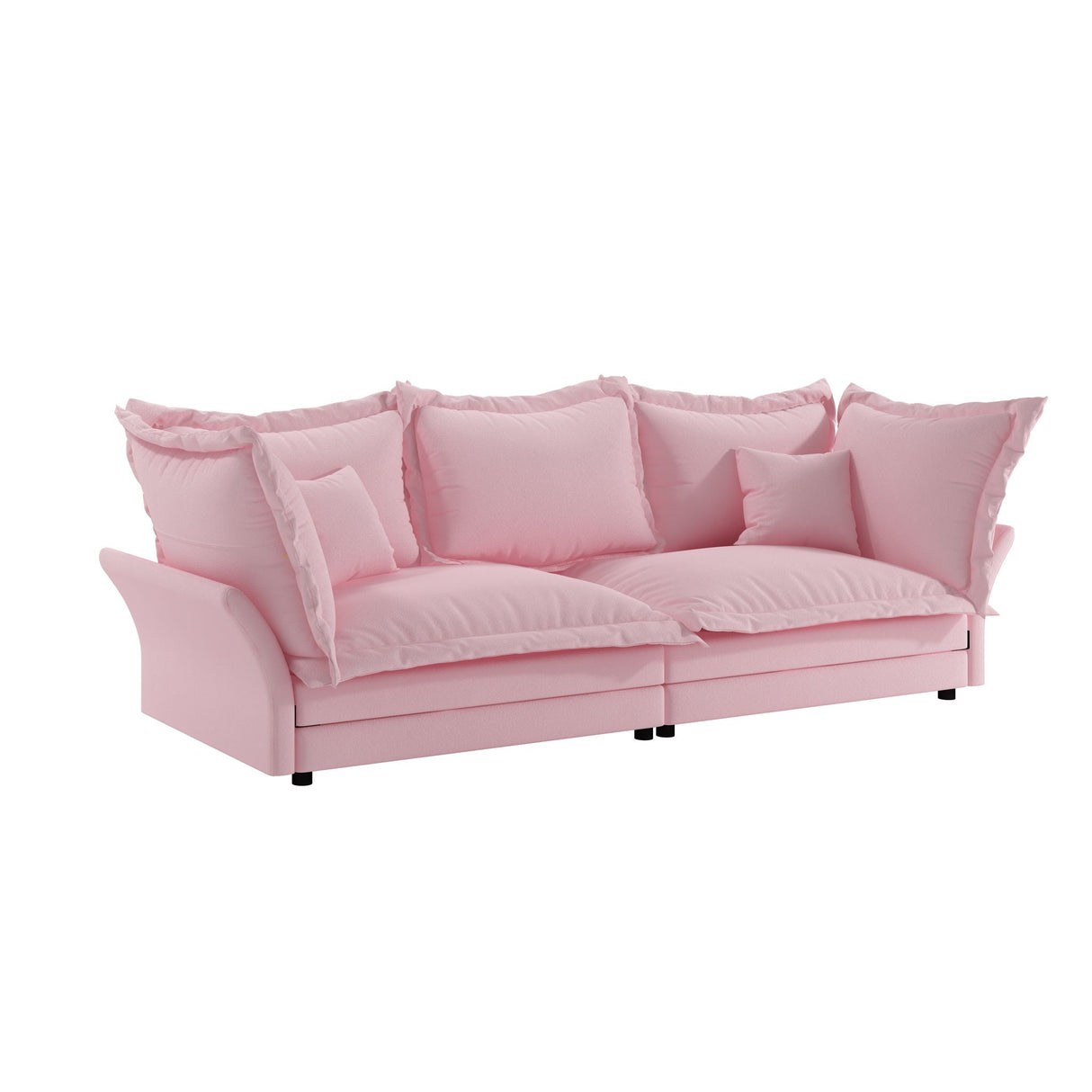Modern Comfy Upholstered Sofa Cloud Couch, Deep Seat Couches With Multiple Large Soft Pillows by Couch.com