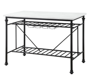 Mera - Marble Top Kitchen Island - Gray / Marble by Couch.com