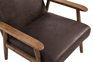 Wide Classic Mid-Century Modern Arm Chair by Couch.com