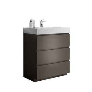 Alice - Bathroom Vanity With Sink, Large Storage Freestanding