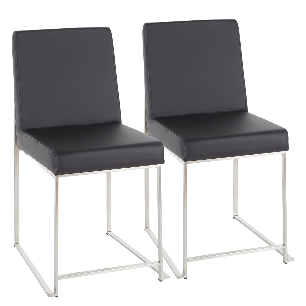 Fuji - Contemporary Modern Elegance High Back Dining Chair (Set of 2) by Couch.com