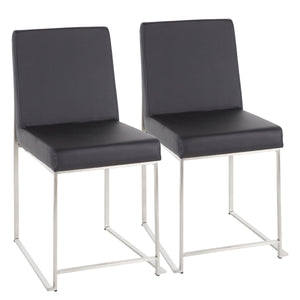 Fuji - Contemporary Modern Elegance High Back Dining Chair (Set of 2) by Couch.com