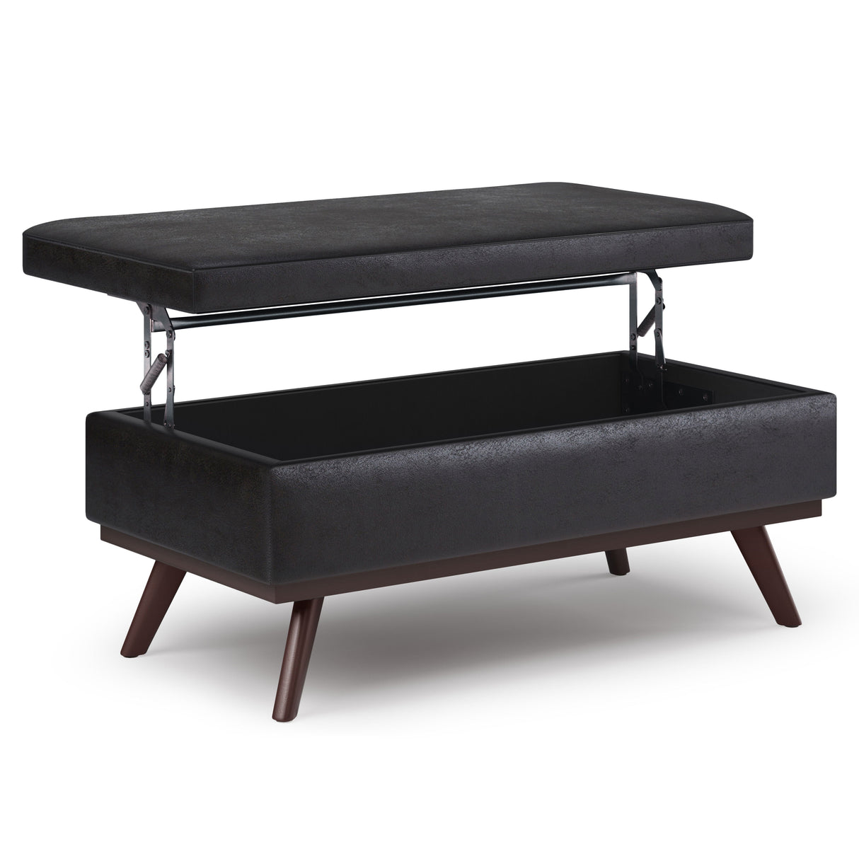 Owen - Lift Top Large Coffee Table Storage Ottoman, Mid Century Style by Couch.com