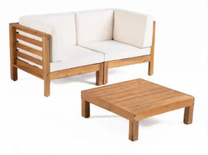 Oana 3 Piece Loveseat Set with Coffee Table
