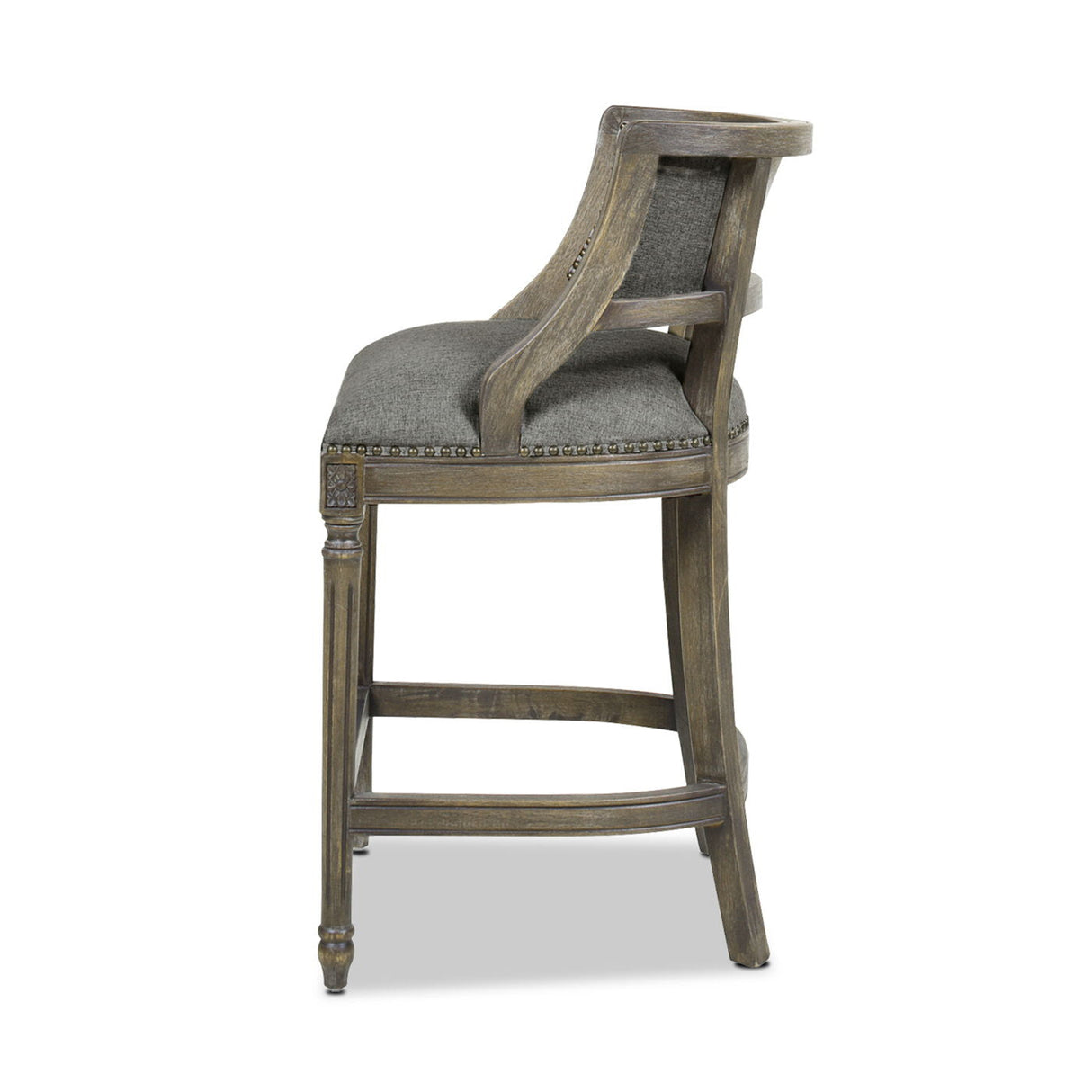 Paris - Farmhouse Counter Height Bar Stool With Backrest by Couch.com