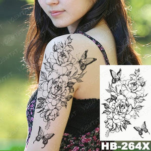 Different Stylish Waterproof Temporary Tattoo Sticker Heart Knife Angel Makeup Tattoos For Women Men