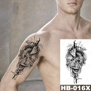Different Stylish Waterproof Temporary Tattoo Sticker Heart Knife Angel Makeup Tattoos For Women Men