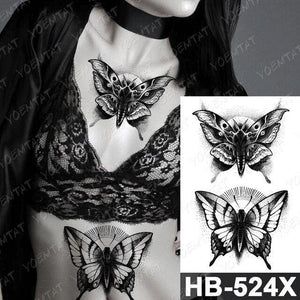 Different Stylish Waterproof Temporary Tattoo Sticker Heart Knife Angel Makeup Tattoos For Women Men