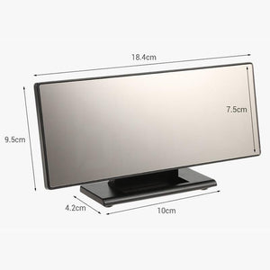 Digital Alarm Clock LED Digital Display Dual Alarm with USB Charger Port 0-100 Dimmer for Seniors Simple Bedside Big Number Alarm Clocks for Bedrooms LED Mirror Electronic Alarm Clocks Large LCD Display Digital Table Clock with Calendar Temperature