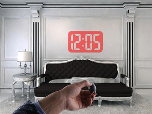 Digital Time Projection Clock Mini LED Clock With Time Projection Wake Up Light Alarm Clock for Heavy Sleeper Portable Digital Watch Night Light Magic Projector Clock