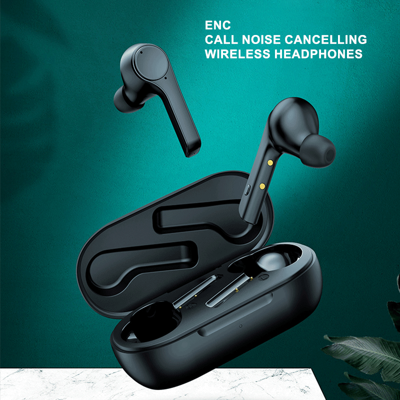 H2 Bluetooth 5.0 Headphones ENC Noice Canceling Earbuds with Mics 620mAh Battery Earphones Smart Touch Control Headsets