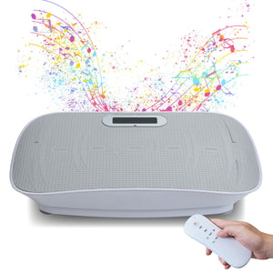 Full Body Vibration Plate Crazy Fitness Massage 10-Frequency Weight Loss & Fat Burner Shaking Machine For Unisex Grey 034