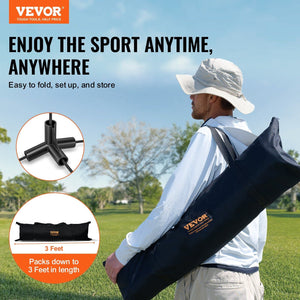 Badminton Net, Height Adjustable Volleyball Net, 20ft Wide Foldable Pickleball Net, Portable Tennis Net Set with Poles, Stand, Bag,