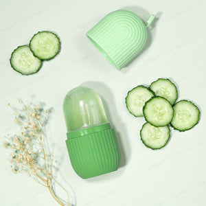 Ice Face Roller; Ice Roller Silicone Cube for Face and Eye; Ice Mold for Face; Reusable Face Massage; Facial Beauty Ice Roller; Ice Mold for Face Gifts for Her Mom