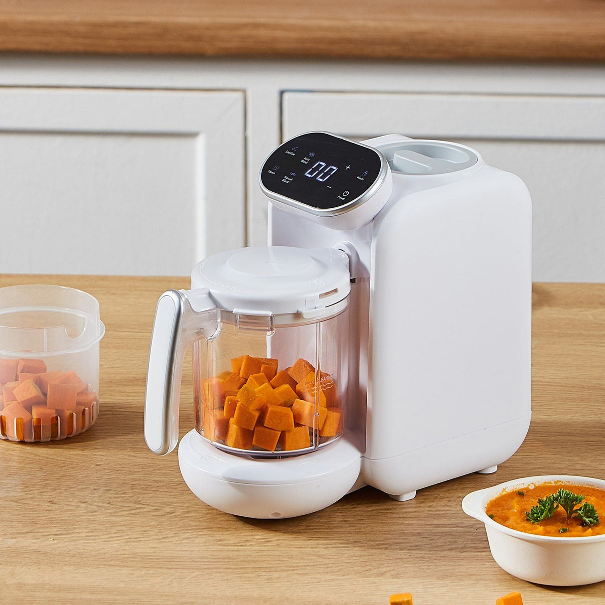 Multi-Functional Baby Food Maker - 430W Processor for Healthy Purees, Steaming & Grinding