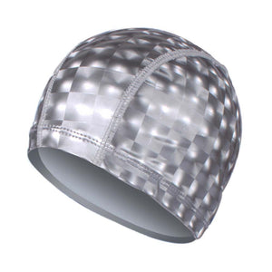 Swim Caps Waterproof Swimming Cap, Grey, 2 Pack Solid Color