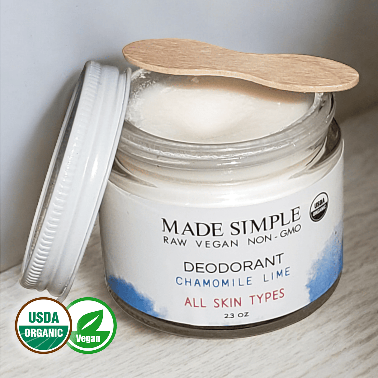 Natural Chamomile Lime Deodorant - Organic, Vegan & Cruelty-Free Freshness
