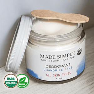 Natural Chamomile Lime Deodorant - Organic, Vegan & Cruelty-Free Freshness