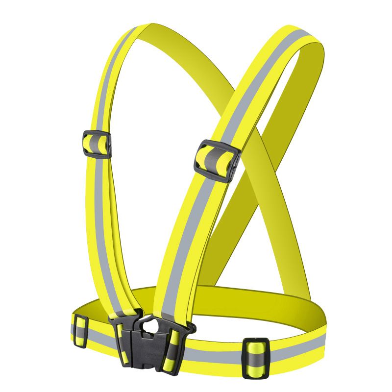 Highlight Reflective Straps; Clothing Adjustable Safety visibility Vest; hi vis vest Elastic Band for Adults and Children; Night Running Riding Gear