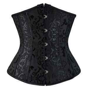 SEXY Gothic Under bust Corset and Waist trimmer cincher Bustiers Top Workout Shape Body Belt Plus size Lingerie S-6XL