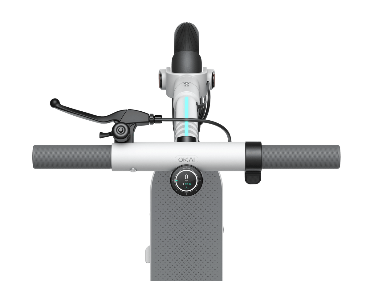 Foldable Electric Scooter w/18.6 Miles Max Operating Range & 15.5 mph Max Speed - White