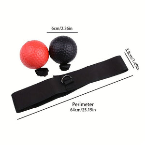 3pcs Boxing Reflex Ball Set - Improve Reaction Speed & Hand-Eye Coordination - Perfect Training Equipment for Home Boxing